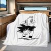 1 Stück Süße Cartoon Son Goku Aufdruck Flanelldecke, Hohe Qualität für Alle Jahreszeiten, Heimdekoration, Wärme und Komfort, Perfekt für Weihnachtsgeschenke
