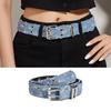 All-match Ladies Waist Belt Distressed Waist Straps Elegant Belt Washed Denim
