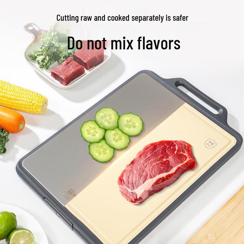 KOBACH Double-Sided Antibacterial Stainless Steel Cutting Board