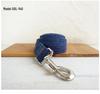 MUTTCO Dog Collar & Leash Set with Deep Blue Bow - UDC-140