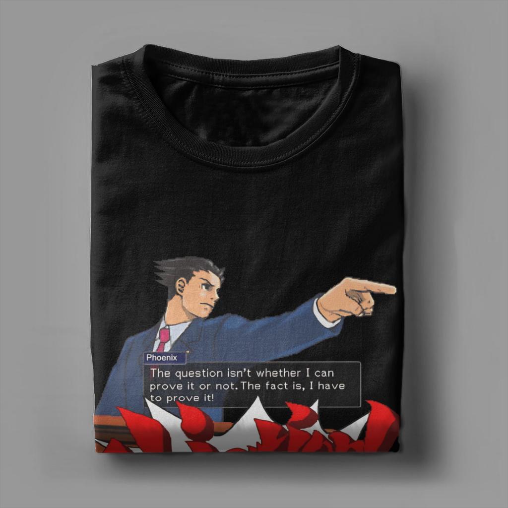 Ace Attorney Phoenix Tee Shirt for Men Women New Arrival T Shirts  Cotton Clothes