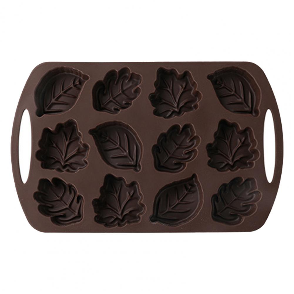 Baking Corn Dog Pan Flexible Dessert Mold Non-stick Silicone Corn Stick Bread Pan for Baking Nut Leaf Cob Dessert for Chocolates