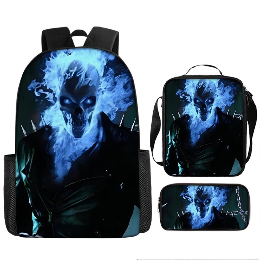 Skull Schoolbag for Primary School Students, Kindergarten New Schoolbag for Boys and Girls, Grades 2345 and 6