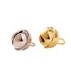 Breloque Clochette Bouche de Tigre Dorée Plaqué 22mm pour Ornements de Noël et Pendentifs de Sacs.
