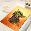 1 alfombra de área con diseño de Yoda de Star Wars de Disney, alfombra antideslizante, lavable a mano, alfombrilla de suelo, adecuada para sala de estar, dormitorio, decoración del hogar