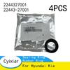 4 PIÈCES 2244327001 22443-27001 pour Hyundai pour Kia Bague d'étanchéité de bougie d'allumage Bague en caoutchouc