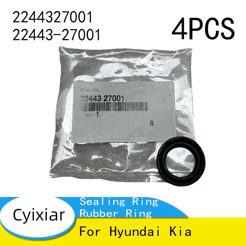 4PCS 2244327001 22443-27001 for Hyundai  for Kia  Spark Plug Sealing Ring Rubber Ring