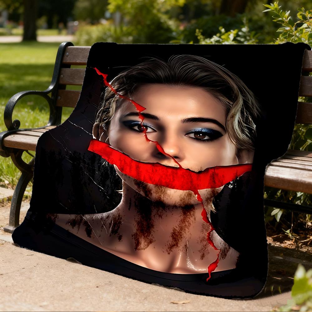 1pc Shogun Outdoor Personalized Flannel Blanket, Soft, Lightweight Personalized Flannel Blanket, Digital Printing,