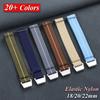 Elastic Nylon Watch Strap 18mm 20mm 22mm French Troops Parachute Bag Nylon Watchbands Man Universal Smart Watch Fabric Wristband