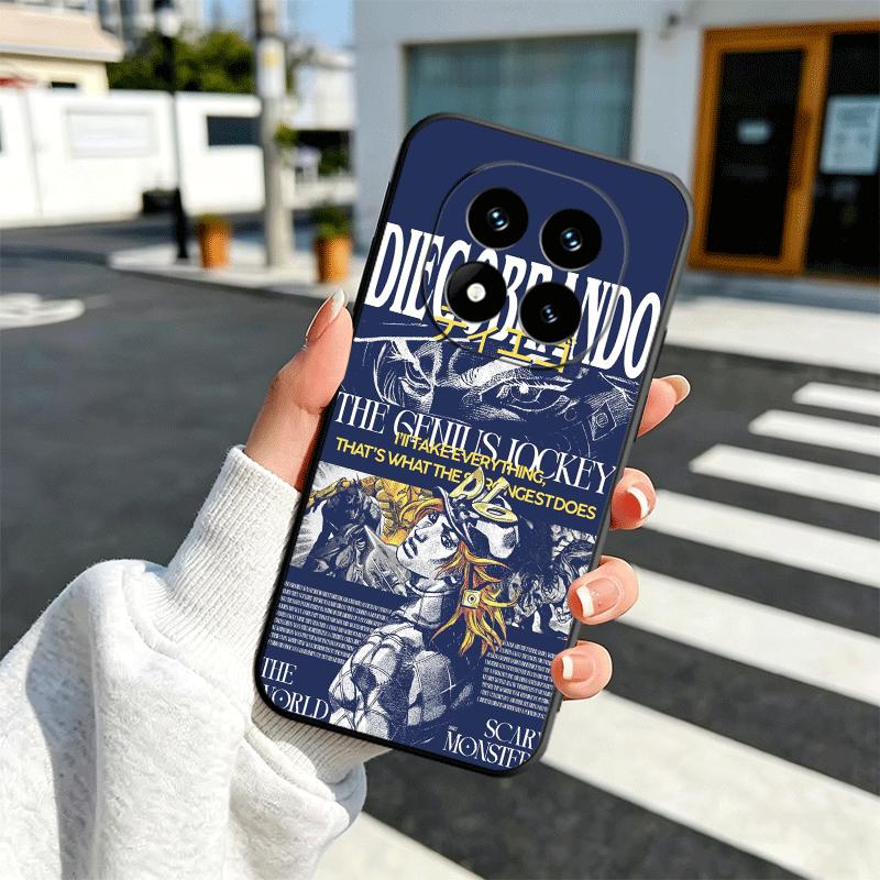 

JoJo Adventure Cool Soft Phone Case for Xiaomi Redmi Note 12 13 14 15 Pro Plus 11 12S 11S 11T 10 4G Black Cover Back Shell Redmi Note14ProPlus
