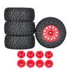 4Pcs 112mm 1/8 1/10 Short Course Truck Tire Tyre with 12mm 14mm 17mm Wheel Hex for Traxxas Slash ARRMA SENTON HSP HPI RC Car