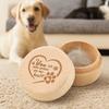 Wooden Pet Hair Keepsake Box Durable Pet Memorial Box Storage Box  For Dog Cat Ashes