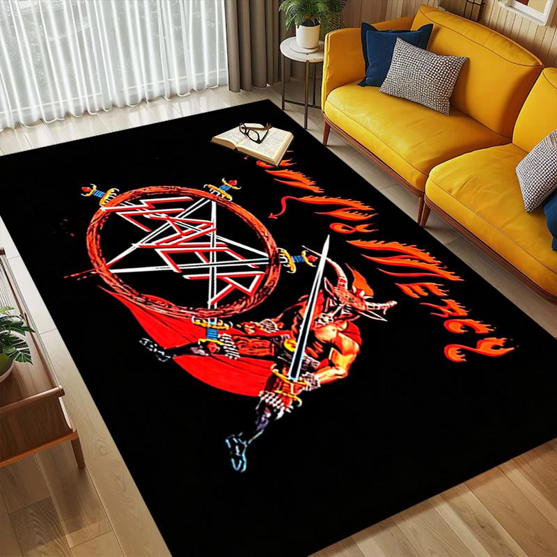 Slayer Logo Living Room Nonslip Area Rug Soft Carpet For Bedroom Game Playroom Sofa Office Home Decor Doormat Christmas Gift C9261934