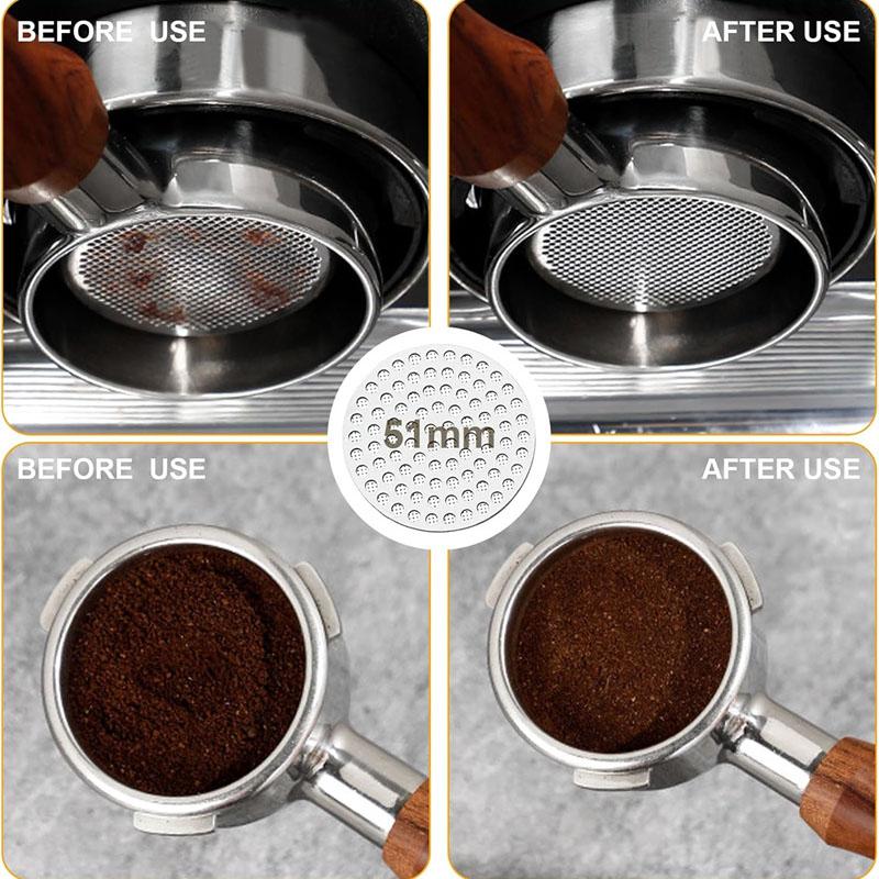 51/53/58mm Espresso-Tamper-Set 3 Stück WDT-Werkzeug Espresso-Dosiertrichter Puck-Sieb Kaffee-Rührer Verteilungswerkzeug Kaffeebedarf-Sets