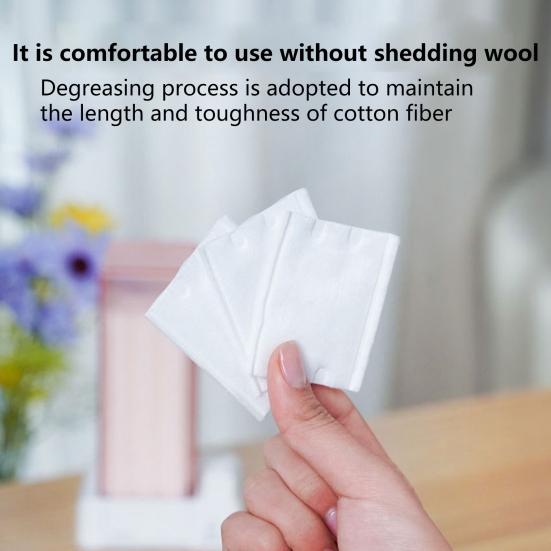 Storage Box Detachable Dust-proof Rectangular Reusable Plastic Auto Cotton Pad Dispenser Household Supplies