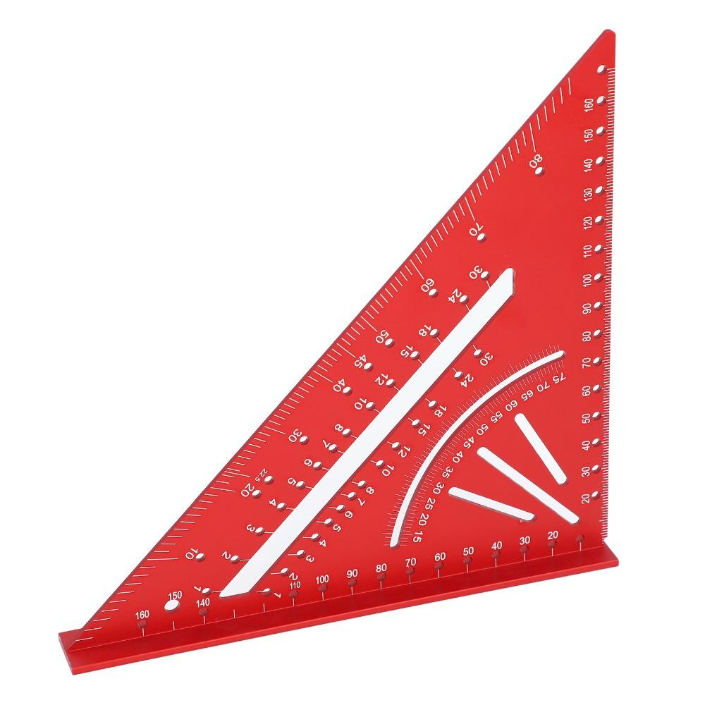 Clear Scales Aluminum Triangle Ruler 90° Right Angle Multi Angle Tool Angle Ruler  Measuring