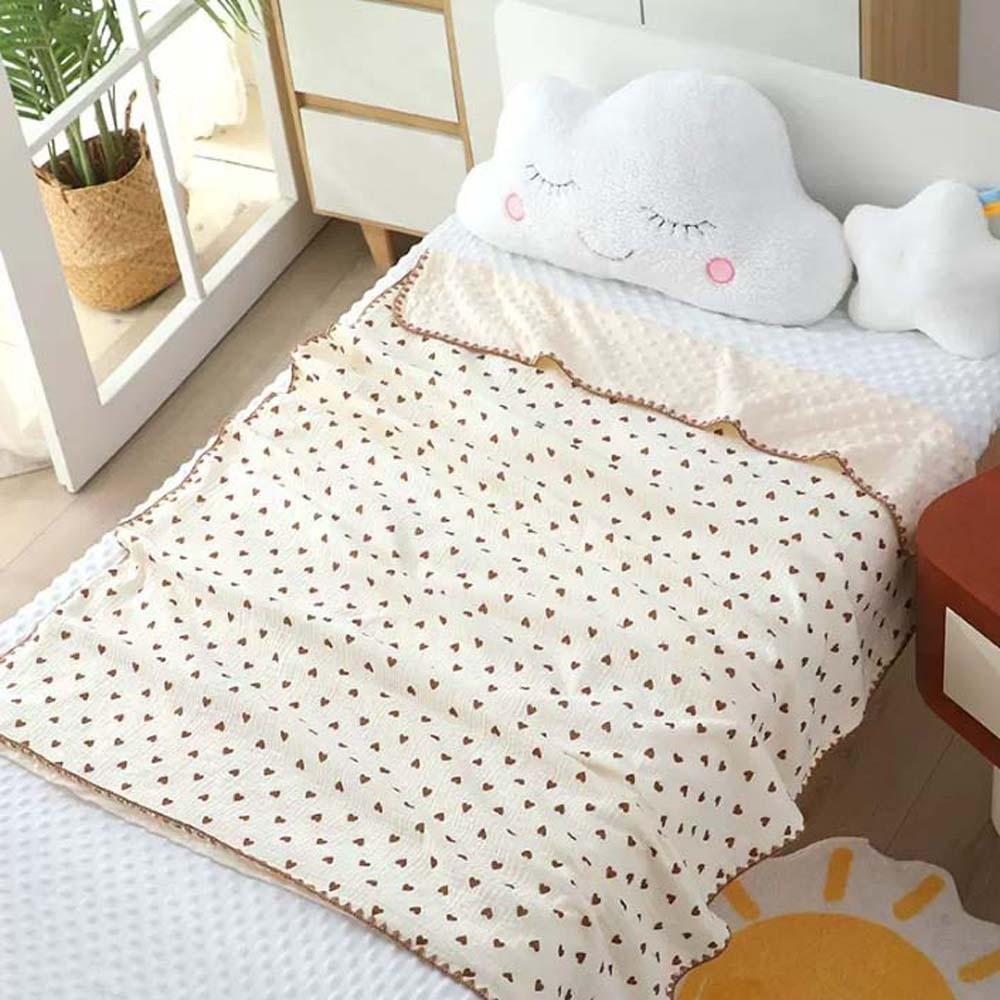 Soft Baby Bean Blanket Bear Printed Nap Sleeping Rug Cover Blanket for Infant  Dormitory