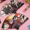 Panda 8-inch Cartoon Folding Fan - Cute Anime Design, Perfect for Students, High-Quality Summer Cool