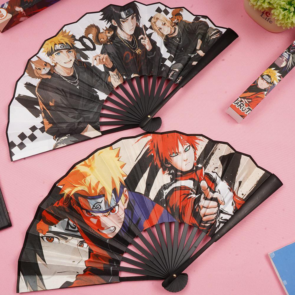 Panda 8-inch Cartoon Folding Fan - Cute Anime Design, Perfect for Students, High-Quality Summer Cool