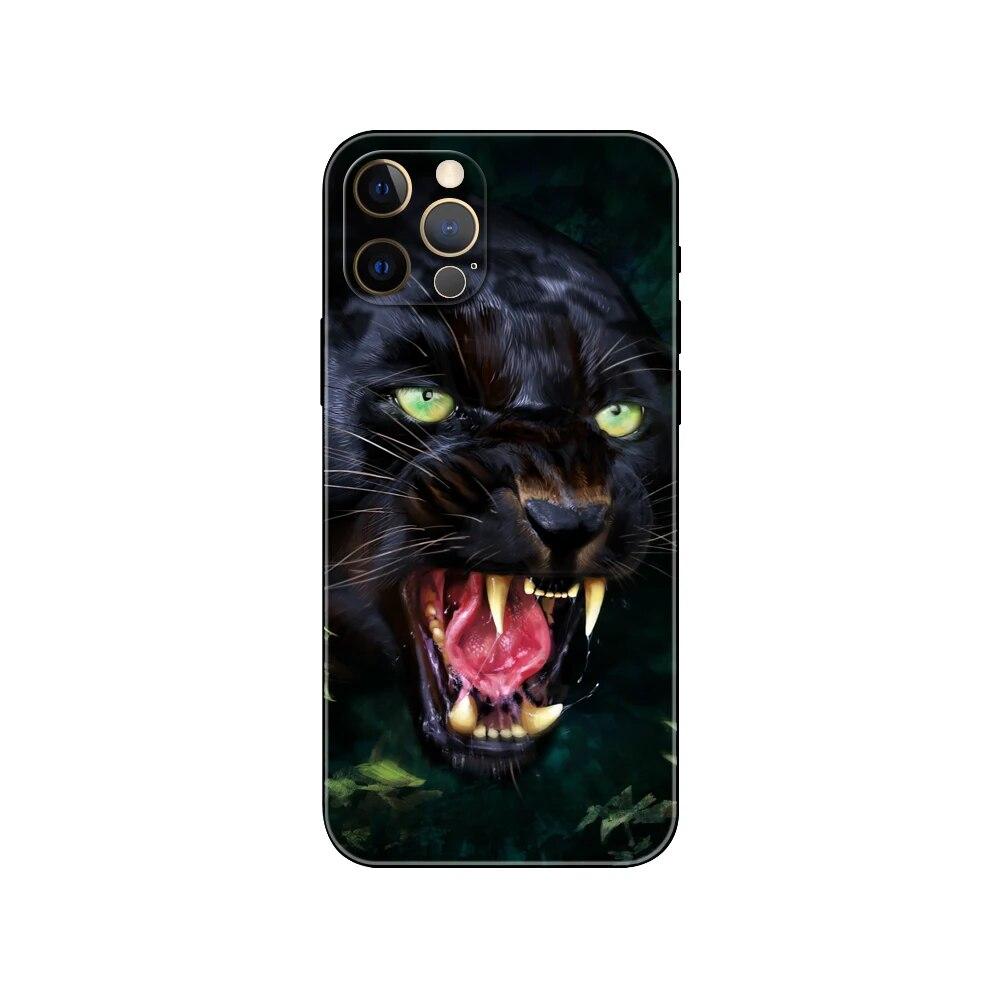 Tier Tiger Handyhülle für iPhone Samsung Galaxy Redmi Xiaomi Oppo OnePlus Note SA 7 8 9 10 11 12 13 14 20 21 22 23 53 54 Pro Max Ultra TPU Soft