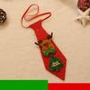 Christmas Tie Bow Santa Claus Holiday Sequin Ties Comfortable Printed Xmas Decor