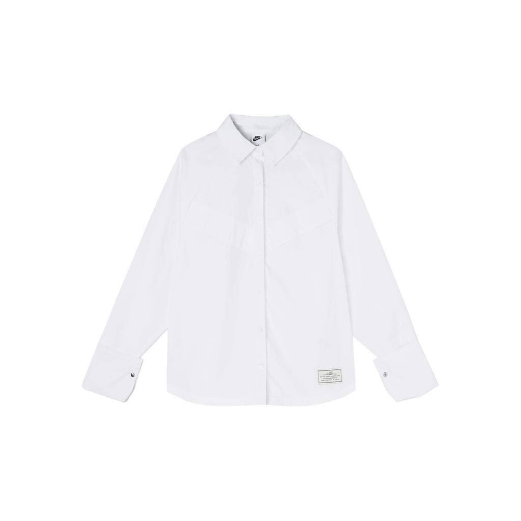 Nike Nsw Icon Clash Woven Long Sleeve Sports Shirt Women Tops White DD5051-100