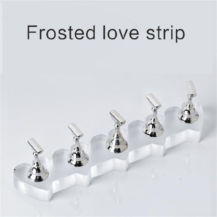 Acrylic Nails Art Practice Stand Magnetic Holder for Nail Tips Exercise Home Use