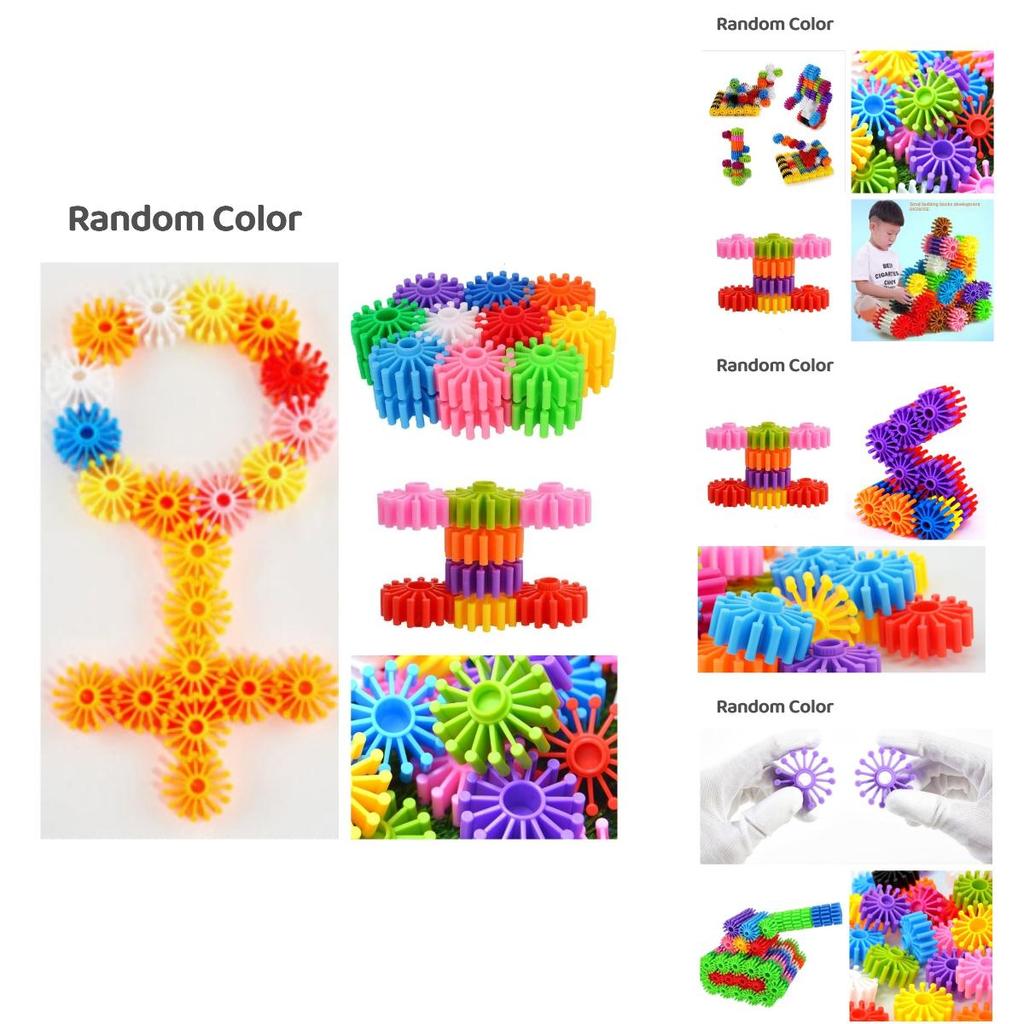 Large Granular Gear Building Blocks For Kids Fun Educational Puzzle Toy For Toddlers