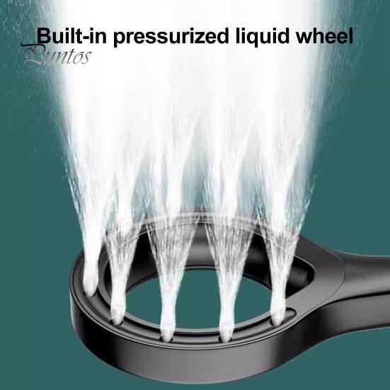 Testa del soffione doccia facile da impugnare, a forma di anello grande, spray portatile ad alta pressione, accessorio acqua a flusso costante, per pannello del bagno di casa