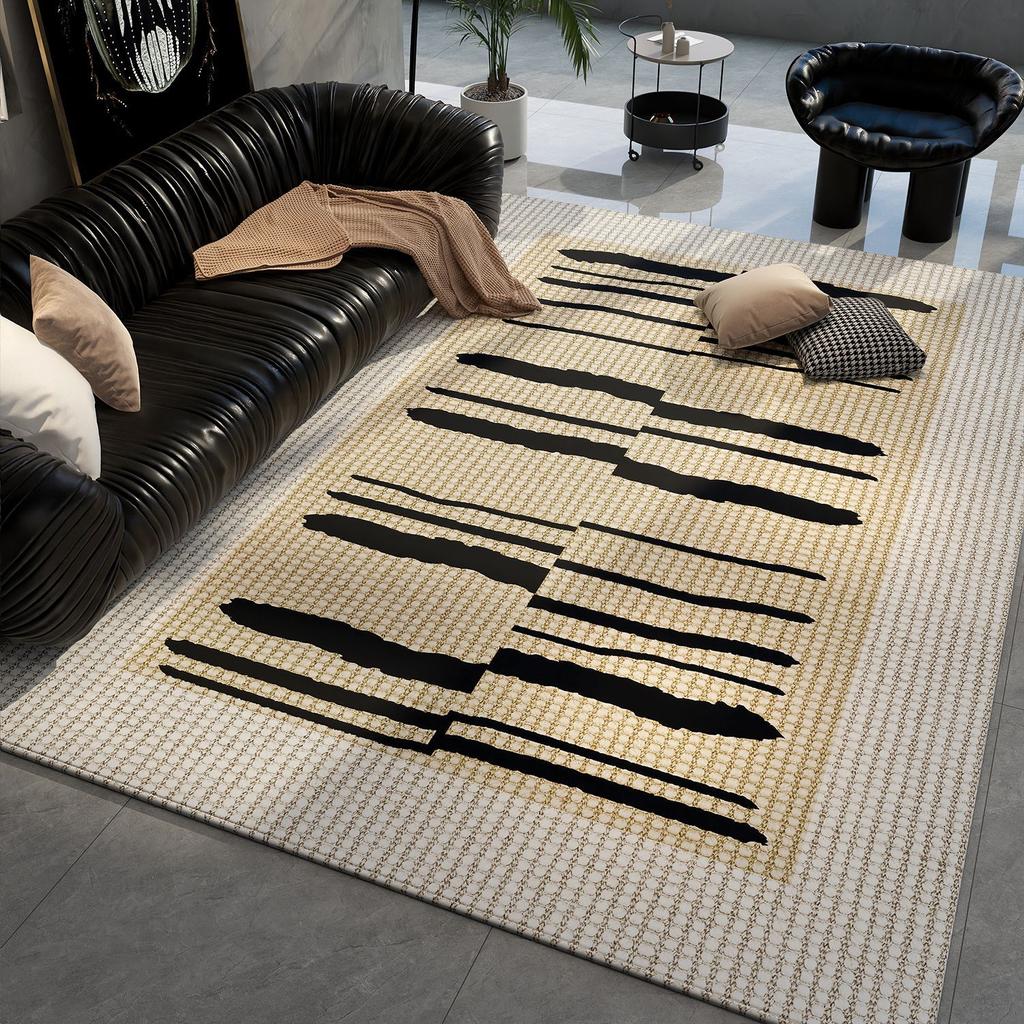 Living Room Carpet French Style Large Area Sofa Coffee Table Carpet Household Dirt Resistant and Anti Slip Carpet