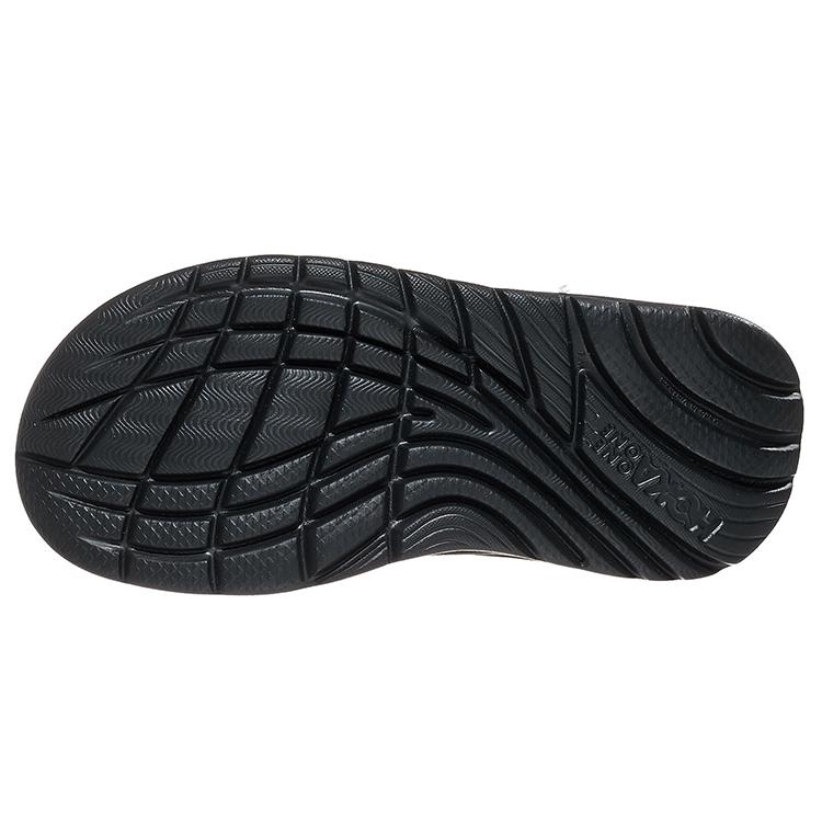 HOKA ONE ONE Ora Recovery Flip Black Dark Gull Grey Women's 1117910-BDGGR