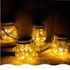 Solar LED Lights Popping Ball Glass Bottle Cap Wishing Fairy Light Outdoor Garden Christmas Decoration 2025 Mason Jar Lamp
