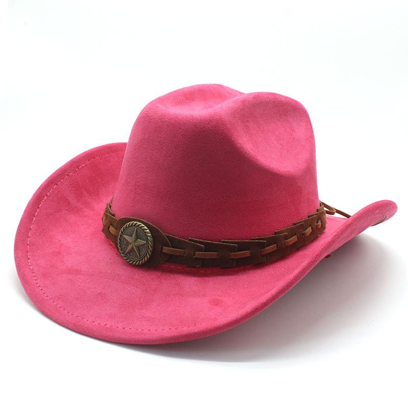 Knot Pattern Wool Felt Hat With Wide Brim For Men And Vintage Style
