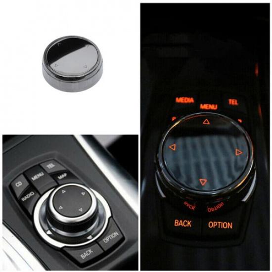 ABS Ceramic Style Multi-Media Knob Cover Change for BMW 3 X5 X6 E70 E71 E90 10