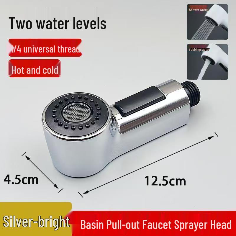 Precision Kitchen Sink Pull-Out Faucet Replacement: Anti-Splash Retractable Shower Nozzle