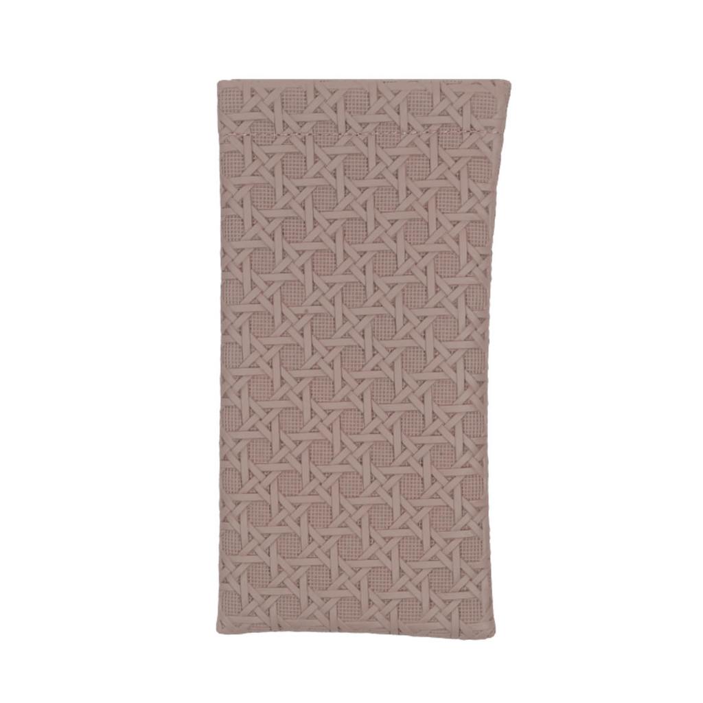 1pc Minimalist Elegant Trendy Glasses Pouch Woven Texture PU Leather Portable Sunglasses Storage Box Durable Protective Containe