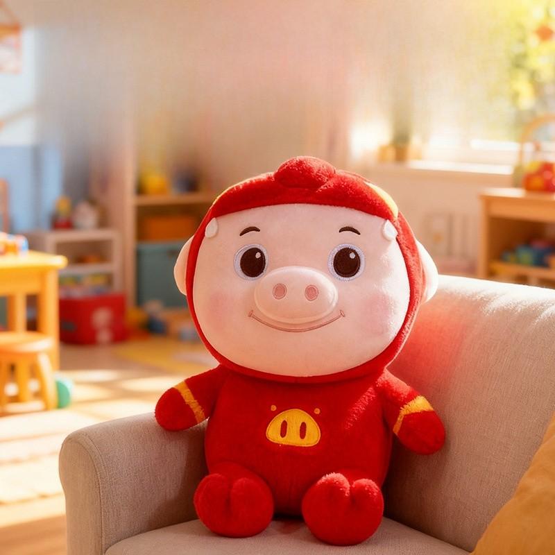 Piggy Hero Gg Bond Plush Toy With Short Pile Cotton For Kids Birthday Gift