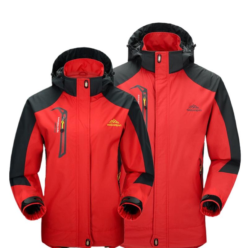 Utendørs hardshelljakke for par Enkeltlags sportsklær for menn og kvinner Tynn vindtett og vanntett