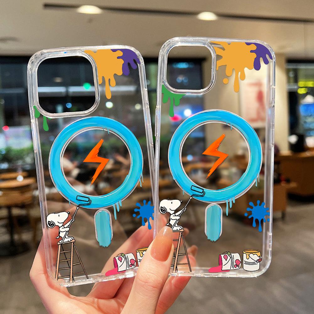 Magnetic Phone Case for iPhone 12 14 16 17 Pro 17 16 15 14 13 12 Pro Max  12 13 14 15  16 High Quality Shockproof Shell Full Protection Cute Style