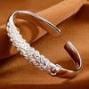 Luxury 925  Silver Open Bracelets For Women Elegant Peacock Opening Screen Bracelets Party Wedding Fine Jewelry Gifts