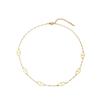 European & American Non-fading Plated 18K Gold Titanium Steel Hollow Pig Nose Necklace for Women.