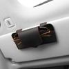 Universal Car Mounted Leather Clip Glasses Case Sunglasses Sunshade Storage Rack Car Glasses Holder Auto Interior Storage