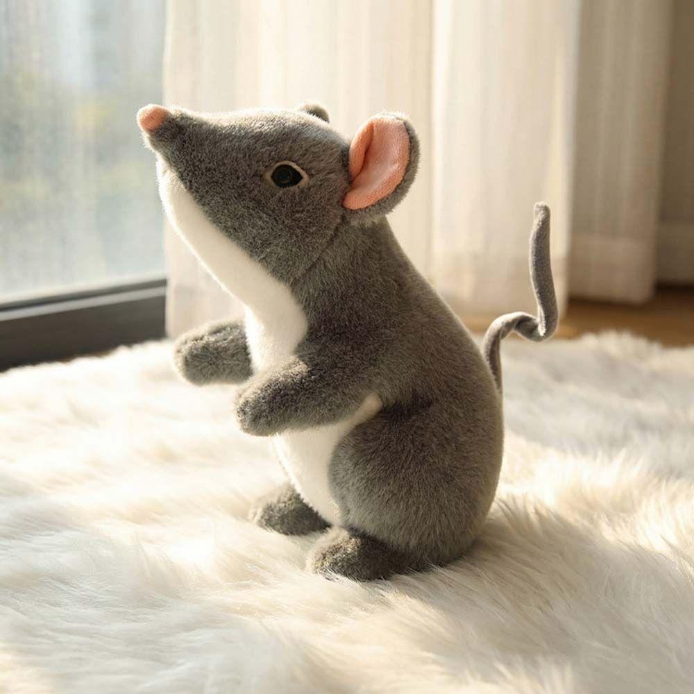 Lebensechte kleine Maus Simulierte Maus Plüschpuppe 27CM Mauspüscheltiere Desktop-Haustiere