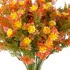 1/6Pcs Fall Artificial Flower Realistic Fake Plastic Flower Home Office Wedding Party Table Centerpiece Indoor Outdoor Faux Bloom Decoration