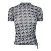Hugo Womens/Ladies Lettering Mock Neck T-Shirt