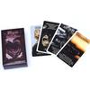 Mystic Black Rose Oracle Deck 78 Pcs Situations Tarot Cards Twin Flame Love Keywords Deck Healing Shadow Work Unique Board Game