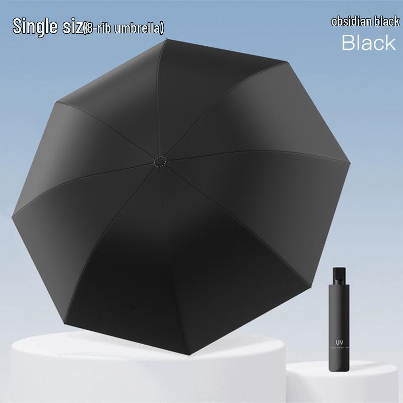 Men's High-End Automatic Folding Umbrella, UV Protection & Rainproof, Customizable for Business and Sunshade.