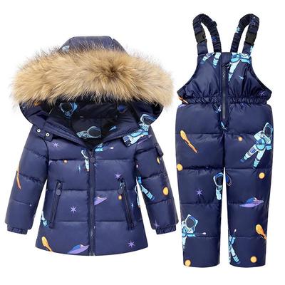 Children's Down Jacket Ski Suit Set for Toddlers Aged 1-6 