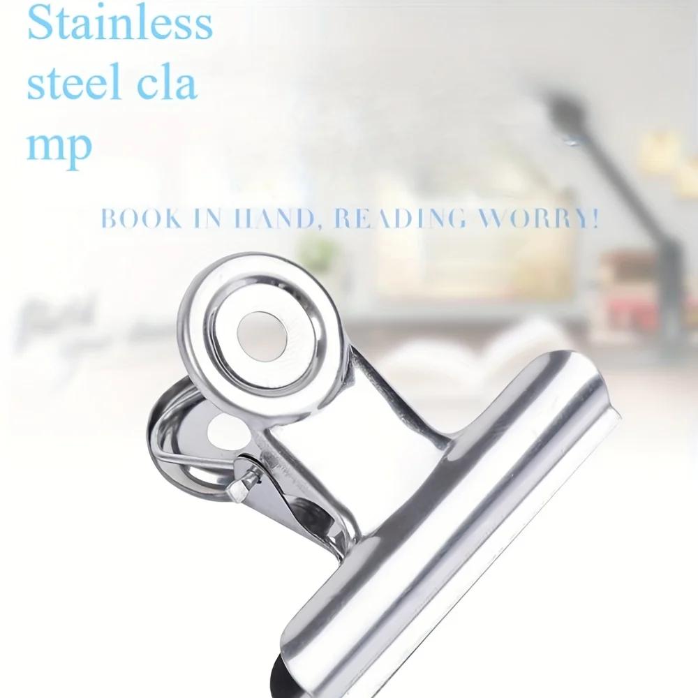 12pcs Heavy-Duty Stainless Steel Food Bag Sealing Clips - Air-Tight, Reusable Multipurpose Clips for Kitchen, Office, School