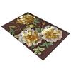3D Floral Bath Mat Diatomaceous Earth Absorbent Floor Mat Non Slip Realistic Flower Bathroom Rug